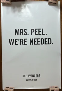 ROLLED THE AVENGERS 1998 MOVIE POSTER 27x40 UMA THURMAN #1 - Picture 1 of 1
