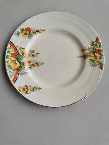 Grindley England China, Vintage Art Deco/Flowers Side Plate,Unusual,Pretty. - Picture 1 of 12