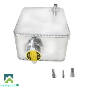 2.5L Aluminum Water Coolant Radiator Overflow Recovery Tank Universal Expansion - Picture 1 of 11
