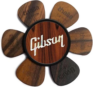 Thalia Pick Puck Gibson Officially Licensed Guitar Pick Holder Rosewood - Picture 1 of 1
