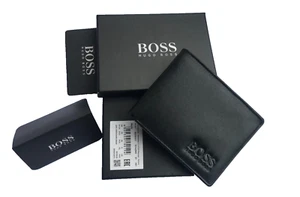 New Hugo Boss Asolo Slim Genuine Leather Wallet for Credit Card, Notes & Coins - Picture 1 of 6