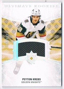 2020-21 UPPER DECK ULTIMATE COLLECTION ROOKIES JERSEY PEYTON KREBS 125/449 VEGAS