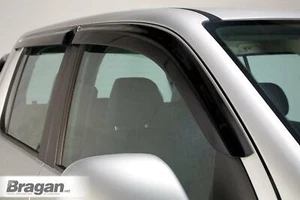 Window Deflectors To Fit Volkswagen Amarok 2016 - 2023 Tinted Protector Adhesive - Picture 1 of 3