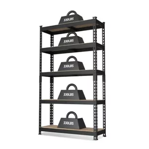 WORKPRO 5-Tiers 60" Adjustable Steel Shelving Unit Heavy Duty Storage Rack Shelf - Picture 1 of 12