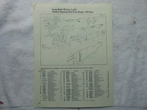 SAVAGE 30 C&E 410 Shotgun Parts assembly Diagram 1980's catalog  print ad - Picture 1 of 1