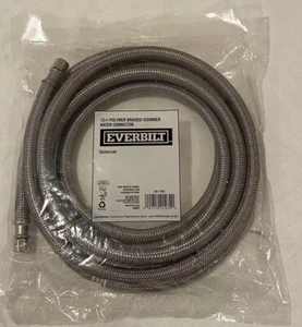 NEW Refrigerator Ice Maker Water Connector Hose Everbilt 69013HD 12 ft Universal - Picture 1 of 3