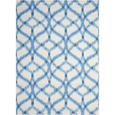Waverly Sun N' Shade 120x156" Rectangle Transitional Polyester Area Rug in Blue
