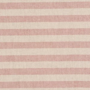 Double Width Oxford Stripe Fabric Dusky Pink Washable Curtains Blinds Upholstery - Picture 1 of 5