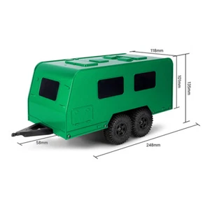 INJORA Travel Camper Trailer with Hitch For 1/18 RC Crawler TRX4M - Picture 1 of 37