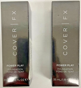 2 PACK Cover FX Power Play Foundation Full Coverage Waterproof (35ml/1.18fl.oz) - Picture 1 of 3