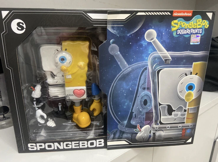 NEW SEALED SPONGEBOB SQUAREPANTS Space Travel NICKELODEON 20cm Figure Sofubi - Image 1 of 4