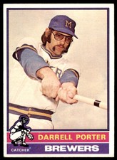 1976 TOPPS DARRELL PORTER . MILWAUKEE BREWERS #645
