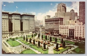 Union Square Showing Underground Garage San Francisco California Postcard - Picture 1 of 2