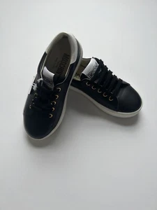 Moschino Kids Sneakers Size Euro 31 Color Black Made in Italy - Picture 1 of 7