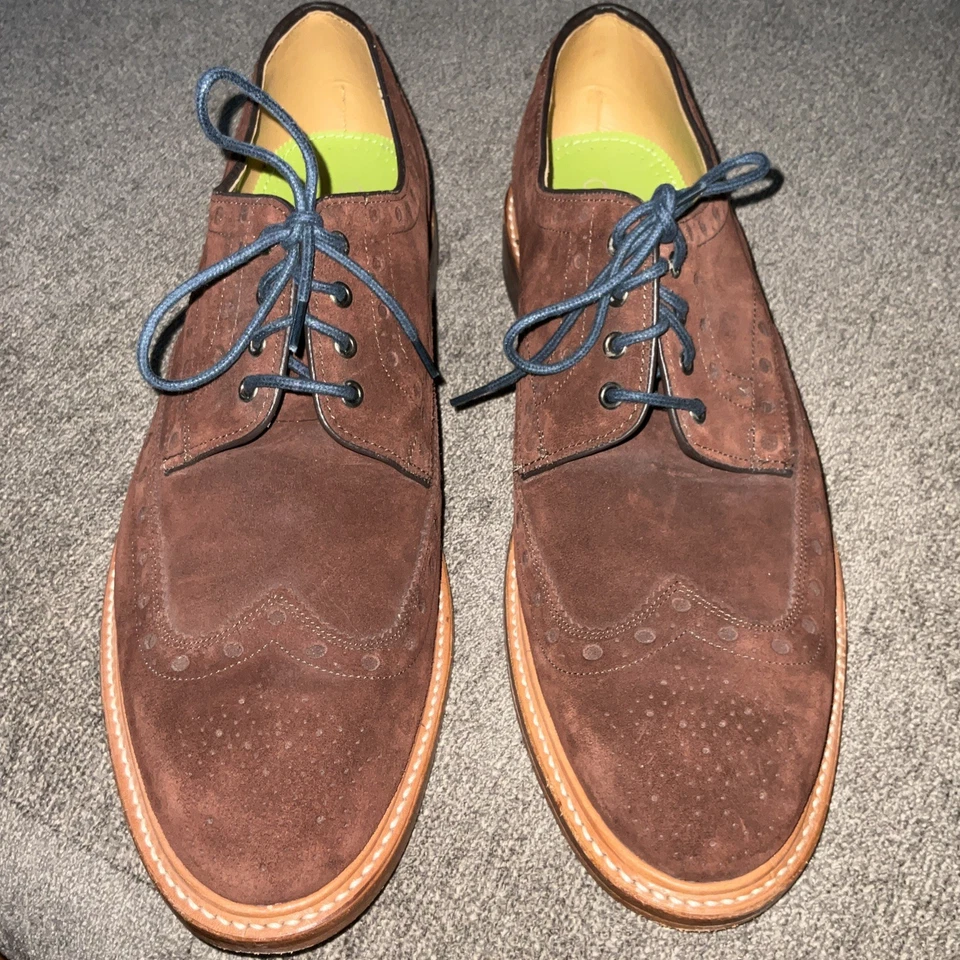 OLIVER SWEENEY Hasketon Marrón Gamuza Punta de Ala Gen Goodyear Welt EE. UU. 13, UE 12 Foto 1 de 4