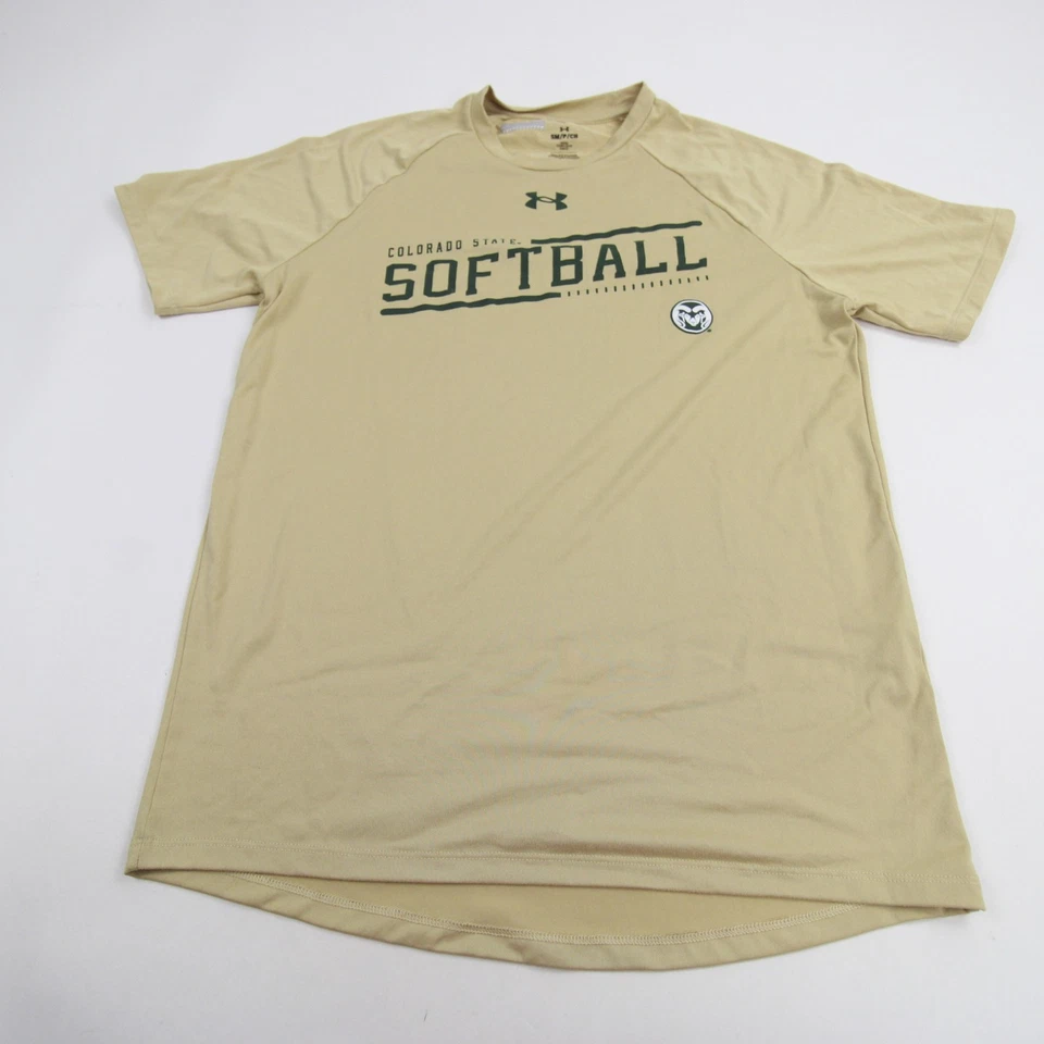 CSU Rams Under Armour Short Sleeve Shirt Women's Gold Used - Image 1 of 1