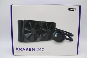 NZXT Kraken 240 2x120mm AiO Liquid CPU Cooler - Matte Black - - Afbeelding 1 van 12