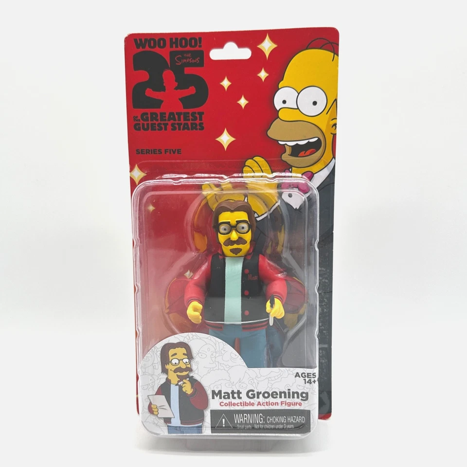 Figura NECA Simpsons 25 Aniversario Grandes Invitados Serie 5 Matt Groening NUEVA Foto 1 de 4