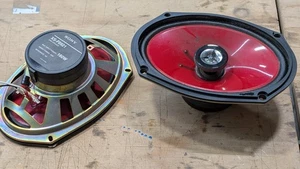 Sony XS-F6921 2 Way 6x9" Vintage Red Door Speaker woofer tweeter combo Set of 2 - Foto 1 di 5
