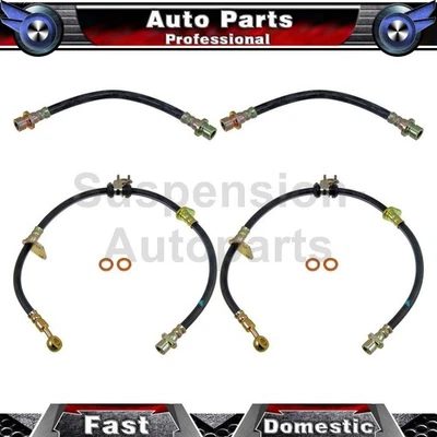 Se adapta a Honda Civic 1989 1990 4X línea de manguera de freno delantero trasero Dorman primera parada Foto 1 de 4