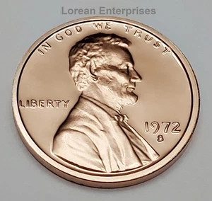 1972 S Lincoln Memorial Penny/Cent ✼PROOF✼ - Picture 1 of 2