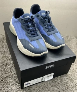 Coach Uomo Citysole Maglia Runner TAGLIA 9 D Denim Blu CA010 nessun segno di usura - Foto 1 di 13