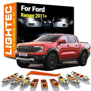 *Premium* High Power 10pc White LED Interior Light Upgrade For Ford Ranger 2011+ - Picture 1 of 4