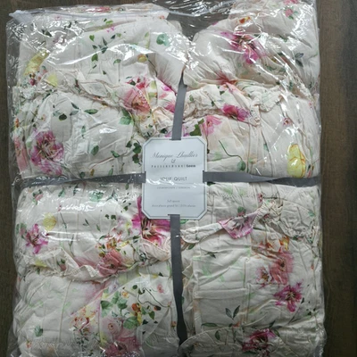 Edredón Pottery Barn Monique Lhuillier Jolie Reina Completa y 2 Fundas Nuevo Foto 1 de 3