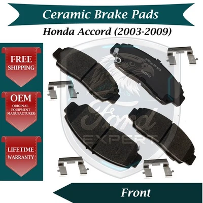 Nuevo kit de pastillas de freno delanteras de cerámica OE para Honda Accord 2003-2009 9 años de garantía Foto 1 de 4