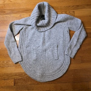 Cynthia Rowley dicker Wasserfallausschnitt Wollmischung Pullover Kängurutasche Gr. M - Bild 1 von 8