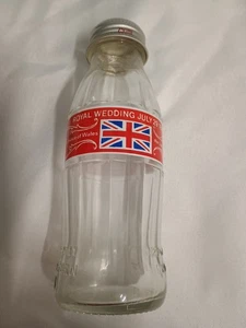 Commemorative 1981 Royal Wedding Coca-Cola Bottle Prince Of Wales/Lady Diana - Picture 1 of 7