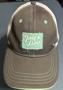 NUEVO CON ETIQUETAS Tony Lama Botas Malla Correa Trasera Sombrero Marrón - Imagen 1 de 3