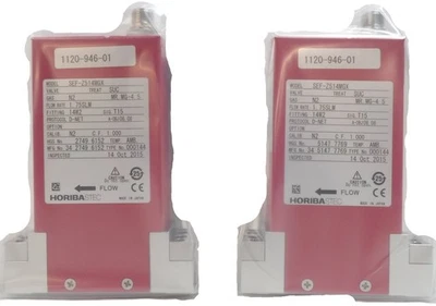 Horiba STEC SEC-Z514MGX Mass Flow Controller MFC Z500 SCCM SiH2Cl2 Lot of 2 New - Image 1 of 4
