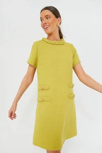 Tuckernuck XXS Green Chartreuse Tweed Jackie Dress - Bild 1 von 7