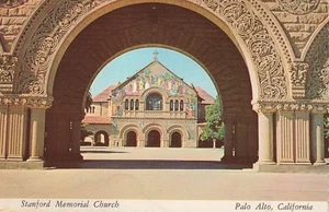 Stanford Memorial Church Palo Alto California Vintage CA Postcard - Picture 1 of 2