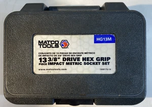 Matco Tools 13 Piece 3:8” Drive Hex Grip Impact Metric Socket Set - HG13M - Bild 1 von 9