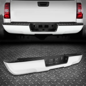 For 14-18 Silverado Sierra 1500 Chrome Rear Step Bumper Assembly w/o Sensor Hole - Picture 1 of 7