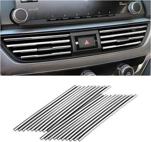 20 Pezzi Striscia Decorazione Condizionatore Auto per Presa Ventilazione, Waterp Universale - Foto 1 di 12
