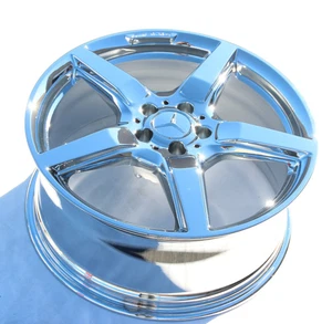 1- CHROME Front AMG Mercedes-benz  CLS-CLASS OEM Wheel 19” Original 85255 - Bild 1 von 3