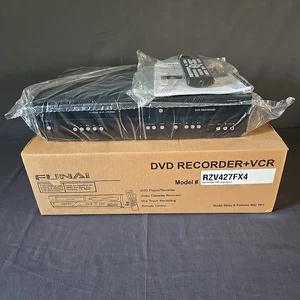 Combo grabadora de DVD/VCR Funai ZV427FX4 con control remoto, manual, cables RCA - sellado - Imagen 1 de 4