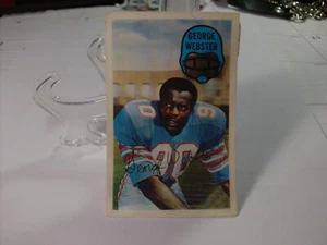 1970 Kellogg's Football #43 - George Webster - Houston Oilers 70-081 - Picture 1 of 2