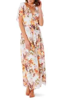 Maxi Vestido Floral Rip Curl L29316 Para Mujer Multi Tallo Talla Pequeña Foto 1 de 3