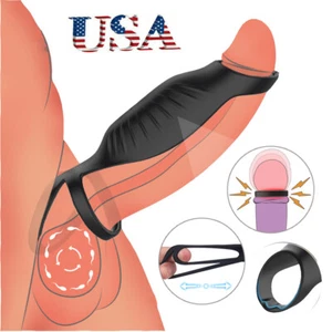 Electric Penis-Stretcher Enhancer Ball-Scrotum-Ring-Delay-Ejaculation for Male's - Foto 1 di 9