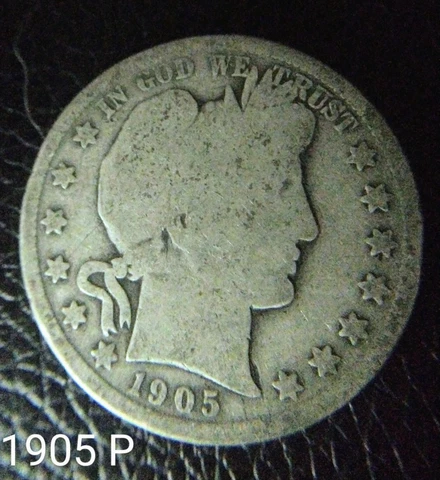 1905 P Silver Barber Half Dollar Cover