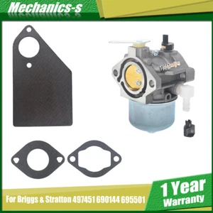Carburador de cortacéspedes motor Carb 497451 para Briggs & Stratton 690144 695501 - Imagen 1 de 10