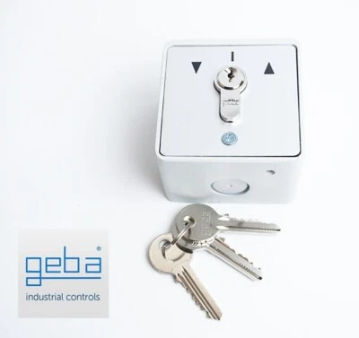 Electric Roller Shutter Key Switch GEBA with 3 keys Brand New ..