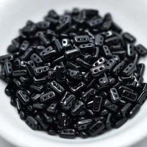 5 grams - Piros® par Puca® Paris - Jet Black - Czech Glass - Picture 1 of 2