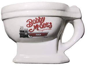 Vintage Bobby McGees Konglomerat Toilettenschüssel Kaffeebecher Neuheit Tasse - Bild 1 von 14