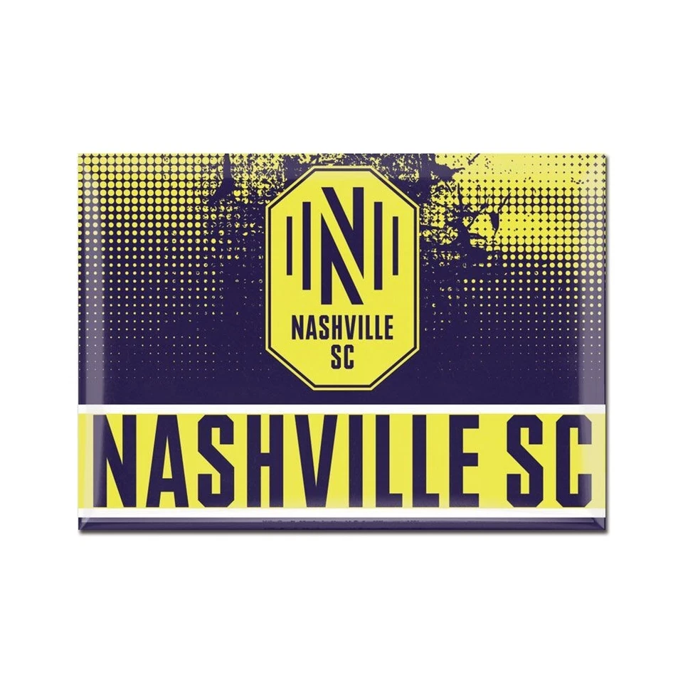 TWO (2) NASHVILLE SC, 2.5" X 3.5" METAL MAGNETS FROM WINCRAFT - Image 1 of 1