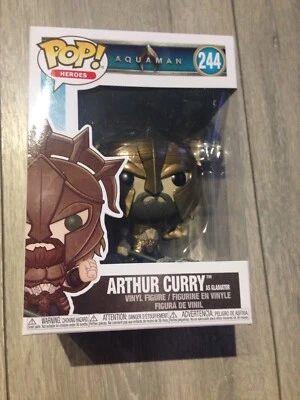 Funko Pop Heroes 244 Aquaman Arthur Curry como Gladiador Nuevo Foto 1 de 4